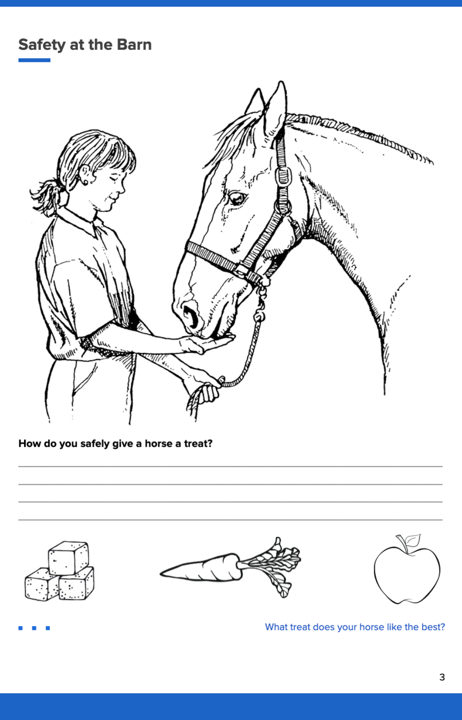 Worksheet – Safety  White Oak Stables Intended For Parts Of The Horse Worksheet