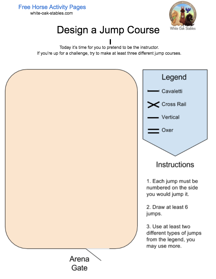 Design a Jump Course – Activity Page