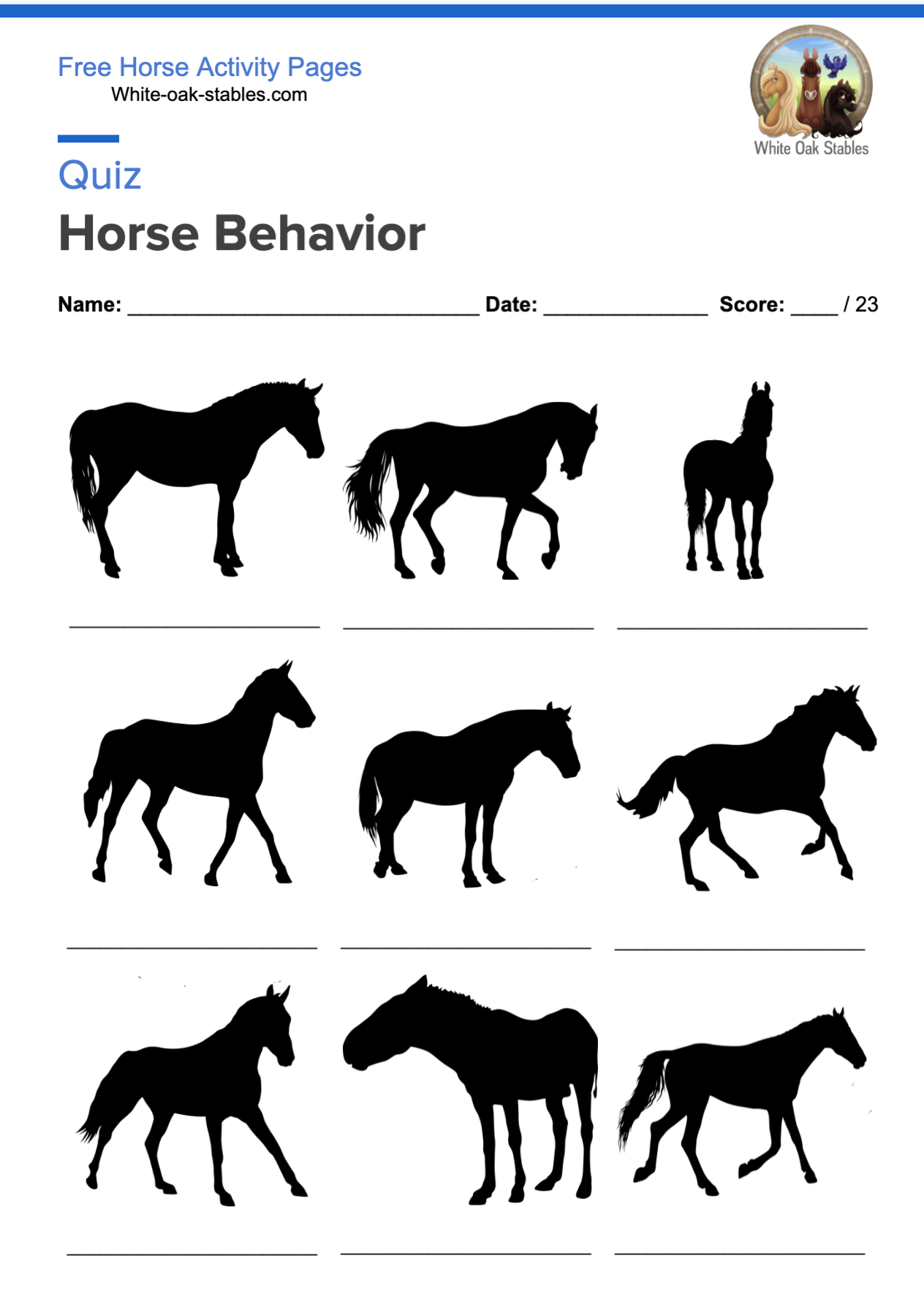 Quiz – Horse Behavior